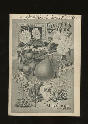 Item #z012503 Lovett's Guide to Horticulture, Pocket Edition, Spring 1896. The Lovett Co