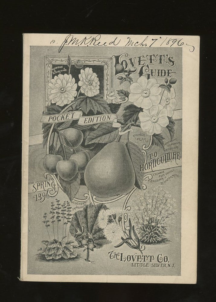 Item #z012503 Lovett's Guide to Horticulture, Pocket Edition, Spring 1896. The Lovett Co.