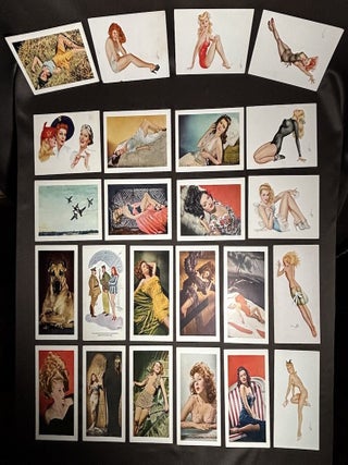Item #z012704 30 “Esky” 1940-44 pin-up girl postcards by Vargas, Hurrell & Waxman for...
