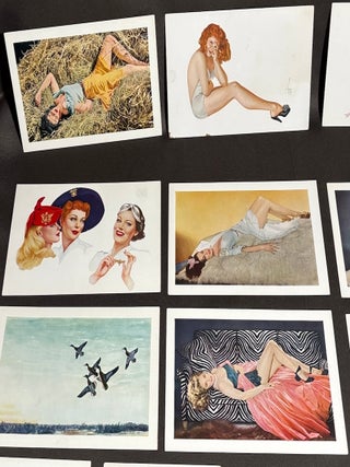 30 “Esky” 1940-44 pin-up girl postcards by Vargas, Hurrell & Waxman for Esquire