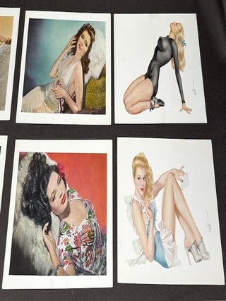 30 “Esky” 1940-44 pin-up girl postcards by Vargas, Hurrell & Waxman for Esquire