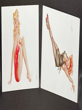 30 “Esky” 1940-44 pin-up girl postcards by Vargas, Hurrell & Waxman for Esquire