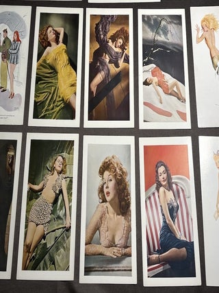 30 “Esky” 1940-44 pin-up girl postcards by Vargas, Hurrell & Waxman for Esquire