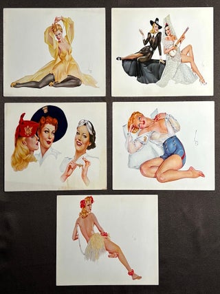 30 “Esky” 1940-44 pin-up girl postcards by Vargas, Hurrell & Waxman for Esquire