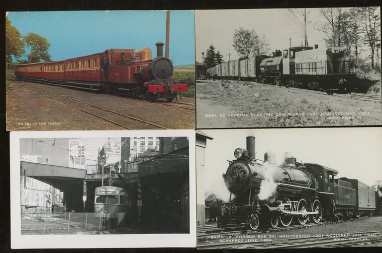 Item #z013083 Group of 19 Train and Trolley Post Cards. M. Reider, Harry H. Hamm Co., Eastern Illustrating, Acmegraph Co, The Camera Shop, Publishing Co.