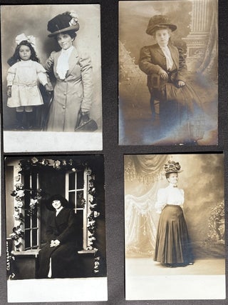 26 Real Photo Postcards of Women in Hats, 1900s-1920s
