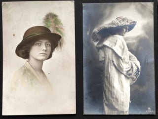 26 Real Photo Post Cards of Women in Hats