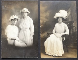 26 Real Photo Post Cards of Women in Hats