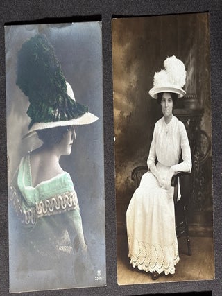 26 Real Photo Postcards of Women in Hats, 1900s-1920s