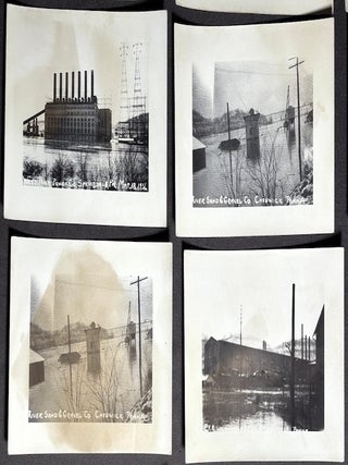 44 RPPCs Western PA & Pittsburgh 1936 flood; Real Photo Postcards