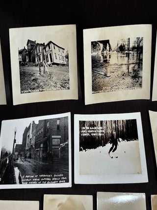 44 RPPCs Western PA & Pittsburgh 1936 flood; Real Photo Postcards