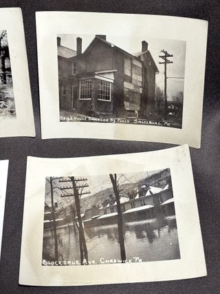 44 RPPCs Western PA & Pittsburgh 1936 flood; Real Photo Postcards
