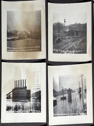44 RPPCs Western PA & Pittsburgh 1936 flood; Real Photo Postcards