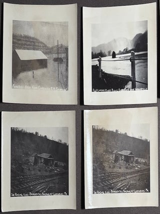 44 RPPCs Western PA & Pittsburgh 1936 flood; Real Photo Postcards