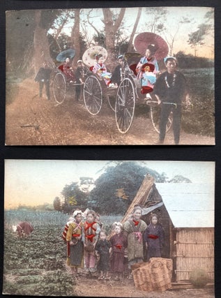 30 colorized photo Postcards of Japan early 1900s-1910s