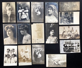 Item #z013096 16 Circus and Troupe Postcards, many RPPCs, with messages 1900s-1920s
