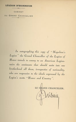 Napoleon's Legion, Signed by General Yvon Dubail