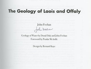Item #z013684 The Geology of Laois and Offaly, Signed by John Feehan. John Feehan