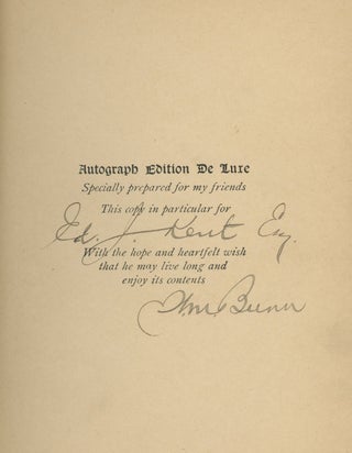 Item #z013918 Some After Dinner Speeches, Signed by William M. Bunn. William M. Bunn