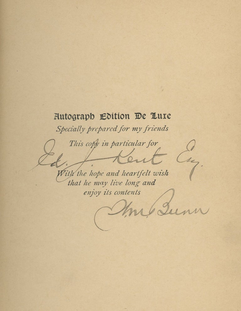 Item #z013918 Some After Dinner Speeches, Signed by William M. Bunn. William M. Bunn.