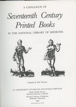 Item #z014248 A Catalogue of Seventeenth Century Printed Books In The National Library of...