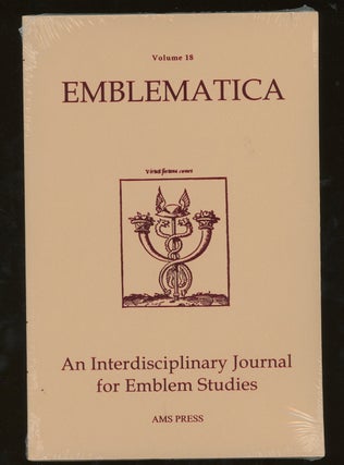 Item #z014390 Emblematica, An Interdisciplinary Journal for Emblem Studies, Volume 18, 2010....