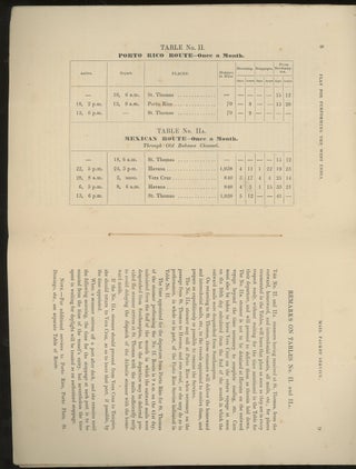 Table of Routes For The Packets of the Royal Mail Steam Packet Company, Commencing From Southampton, January 1875