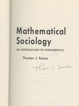 Rational Choice Theory Advocacy and Critique, Thomas Fararo's Copy
