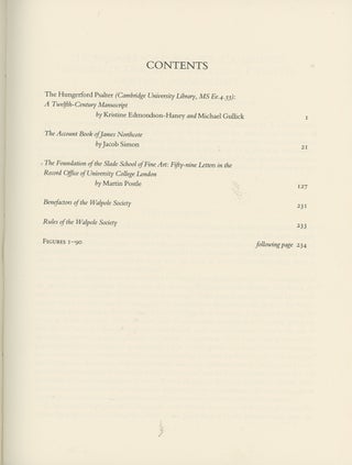 The Fifty-Eighth Volume of the Walpole Society, 1995/1996