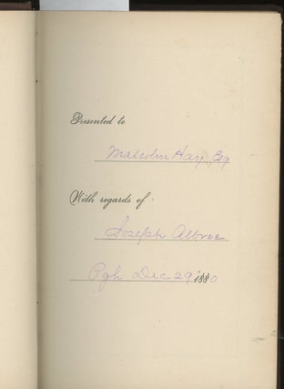 Things of the Kingdom, A Series of Essays, Presentation Copy Signed to Judge Malcolm Hay from Albree's son Joseph