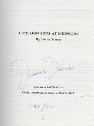 Item #z015417 A Million Suns at Midnight, SIGNED by Jessica Farrow (Star Trek: The Next...