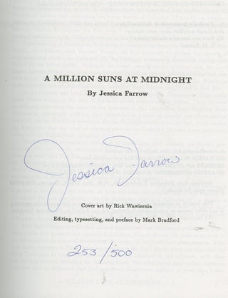 Item #z015417 A Million Suns at Midnight, SIGNED by Jessica Farrow (Star Trek: The Next...