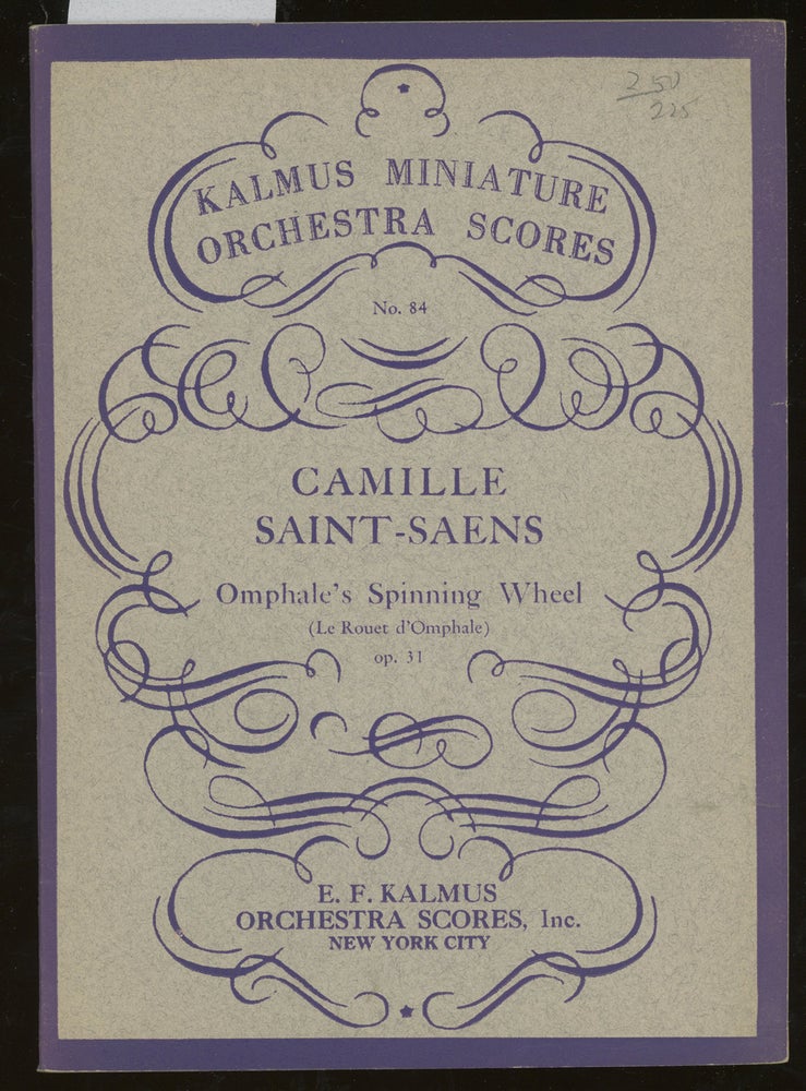 Item #z015424 Omphale's Spinning Wheel (Le Rouet d'Omphale) op. 31 (Kalmus Miniature Orchestra Scores). Camille Saint-Saens.