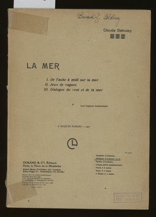 Item #z015428 La Mer. Claude Debussy