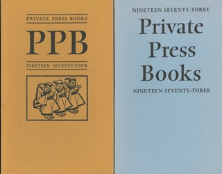 Eleven Issues of Private Press Books, 1965-1975