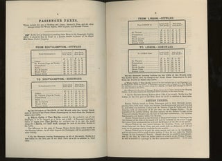 Royal Mail Steam Packet Company Handbook, Sailing Schedule, Rates of Passage, Brazil and River Plate Route, 1877, With Letter of Transmittal on Agency For The Royal Mail Steamers Letterhead