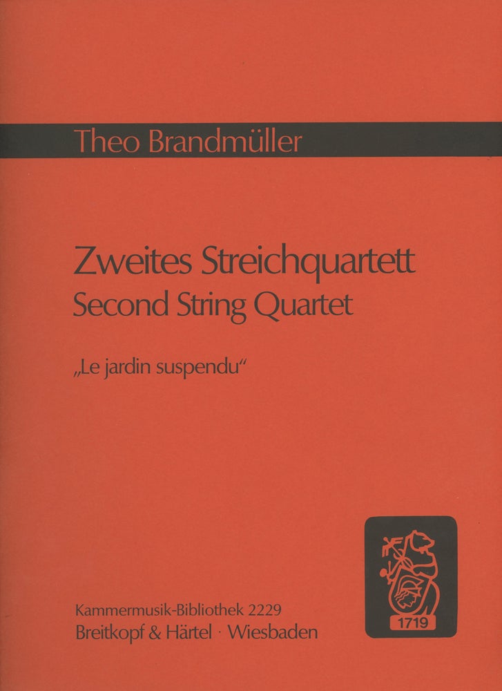 Item #z015520 Zweites Streichquartett/ Second String Quartet, Study Score. Theo Brandmuller.