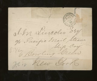 J. T. Nickels and Co Sailing Card For the Carolina, Liverpool to Havana, August, 1878