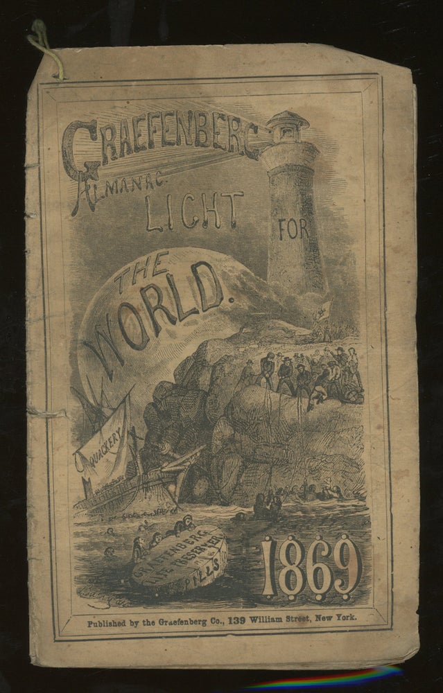 Item #z015574 Graefenberg Almanac, Light For the World, 1869. Graefenberg Co.