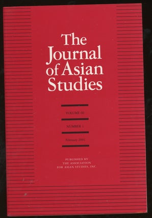Item #z015684 The Journal of Asian Studies, Volume 60, Number 1, February 2001. Ann Waltner