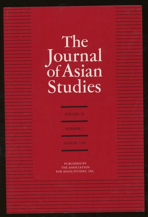 Item #z015686 The Journal of Asian Studies, Volume 58, Number 3, August 1999. Anand A. Yang