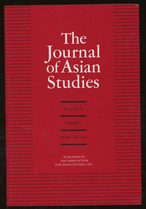 Item #z015688 The Journal of Asian Studies, Volume 58, Number 1, February 1999. Anand A. Yang