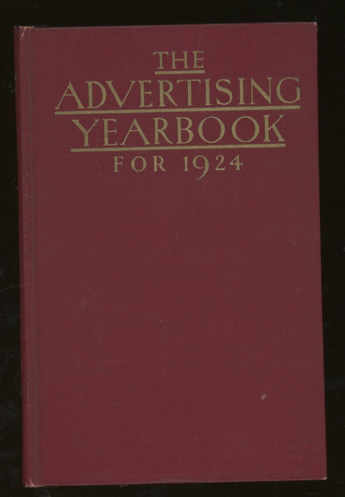 Item #z015896 The Advertising Year Book For 1924. John Clyde Oswald.
