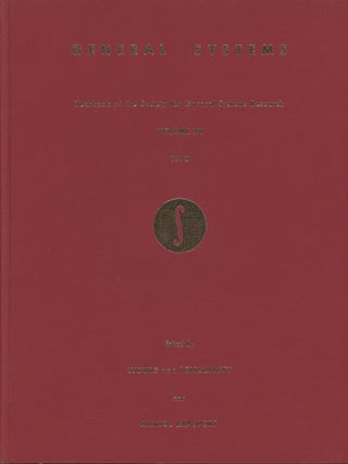 Item #z016036 General Systems: Yearbook of the Society for General Systems Research--Volume XV,...