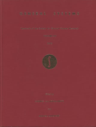 Item #z016036 General Systems: Yearbook of the Society for General Systems Research--Volume XV,...