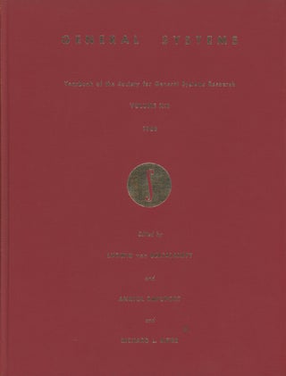 Item #z016037 General Systems: Yearbook of the Society for General Systems Research--Volume XIII,...