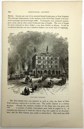 Leaf from "The Industrial History of the United States"... including two illustrations