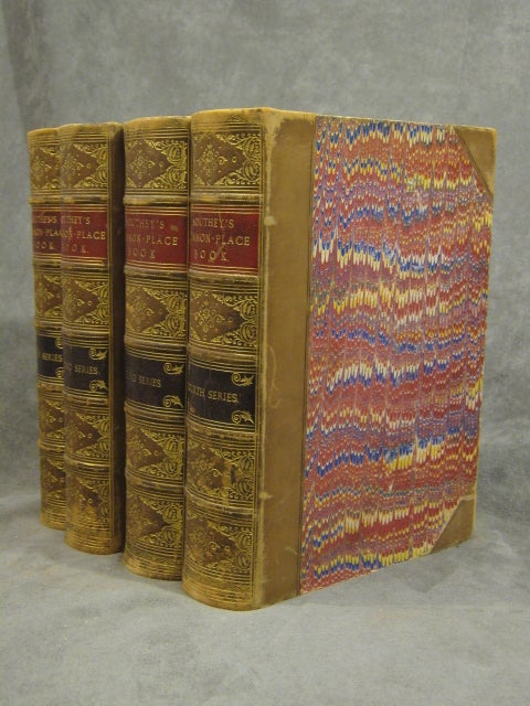 Item #z03153 SOUTHEY'S COMMON PLACE: Choice Passages. Collections for English Manners and Literature. First, Second, Third and Fourth Series (complete 4 volumes). John Wood Warter.