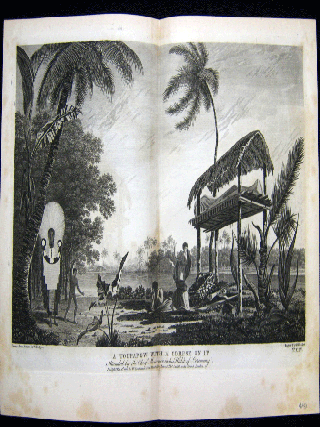 Item #z03934 A Toupapow with a corpse on it Attended by the Chief Mourner in his Habit of...