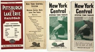 Item #z04002 Lot 4 Pittsburgh and Lake Erie Railroad & New York Central System Wartime Timetables...